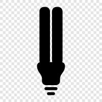 light bulbs, light bulb, incandescent, fluorescent icon svg