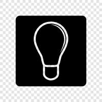 light bulbs, CFL, LED, incandescent icon svg