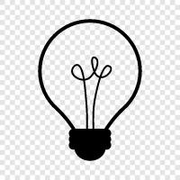 light, lamp, lightbulb, electric icon svg