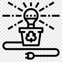 light emitting diode, LED light, LED bulb, LED lightbulb icon svg