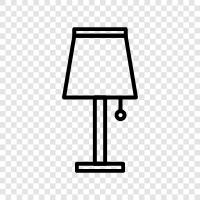 light, lampshade, light bulb, fluorescent light icon svg