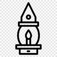 light, candle, flame, candleholder icon svg