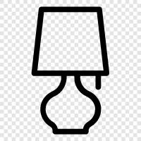 light, bulbs, lampshade, desk lamp icon svg