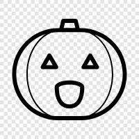 light, Halloween, decoration, Jacko'-lantern icon svg