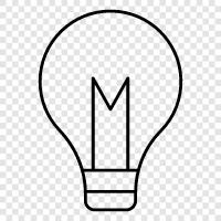 Licht, Lampen, Lichter, Leuchtstoff symbol