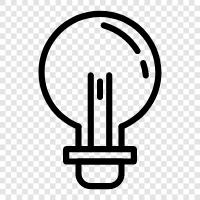 light, electric, incandescent, fluorescent icon svg