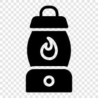 light, candle, flame, flame thrower icon svg