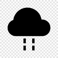 light rain, intermittent rain, heavy rain, thunderstorm icon svg