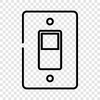 light switch, light switch cover, light switch cover plate, light swicth icon svg