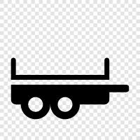 leichter LKW, Reiseanhänger, MiniTrailer, Sattel symbol