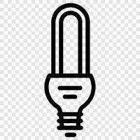 lightbulb, fluorescent, incandescent, bulb icon svg