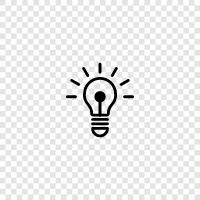 lightbulb, LED, fluorescent, incandescent icon svg