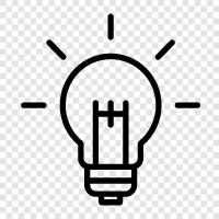 lightbulb, incandescent, fluorescent, LED icon svg