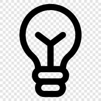 lightbulb, incandescent bulb, fluorescent bulb, LED bulb icon svg