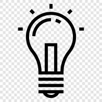 lightbulb, incandescent, fluorescent, LED icon svg