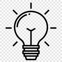 lightbulb, fluorescent, incandescent, light fixture icon svg