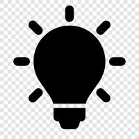 lightbulb, lamps, light, electric icon svg