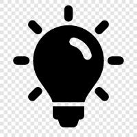 lightbulb, incandescent, fluorescent, LED icon svg