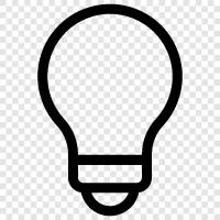 lightbulb, LED, CFL, incandescent icon svg