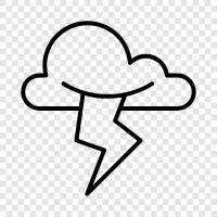 lightening, storm, weather, atmospheric icon svg