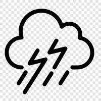 lightening, storm, weather, precipitation icon svg