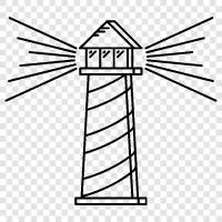 lighthouse, lighthouse lightening, lighthouse lightening storm, lighthouse light icon svg