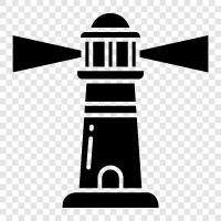 lighthouse, lighthouse guide, lighthouse tour, lighthouse history icon svg