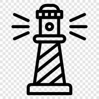 lighthouse guides, lighthouse tours, lighthouse history, lighthouse photos icon svg