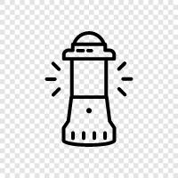 lighthouse, coastguard, rescue, aids to navigation icon svg