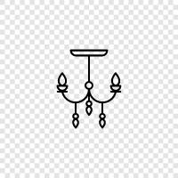 Lighting, Chandelier Lighting, Home Lighting, Ceiling Lights icon svg