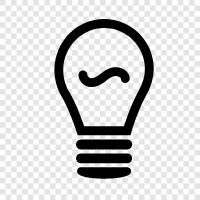 Lighting, LED, CFL, Incandescent icon svg