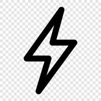 lightning, storm, loud, crashing icon svg