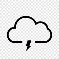 lightning, storm, weather, atmosphere icon svg