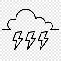 lightning, rain, storm, wind icon svg