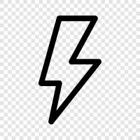 lightning, storm, weather, forecast icon svg