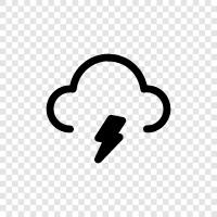 lightning, storm, rain, weather icon svg