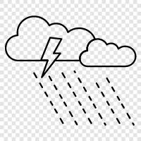 lightning, thunder, rain, tornado icon svg