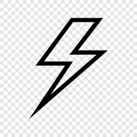 lightning, storm, weather, conditions icon svg