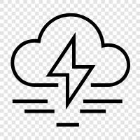 lightning, storm, weather, thunderstorm icon svg