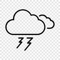 lightning, storm, weather, tornado icon svg