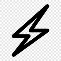 lightning, storm, weather, sky icon svg