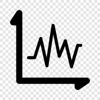 line graph, line chart icon svg