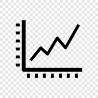 line graph, line graph data, line graph tool, line graph software icon svg