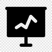 line graph, line charting, line graph plotting, line graph data icon svg