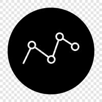line, graph, data, points icon svg