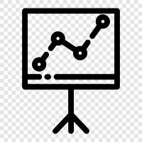 line, data, graph, excel icon svg