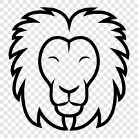 lioness, lion cub, lioness cub, pride icon svg