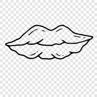 lip balm, lipstick, lip gloss, lip liner icon svg