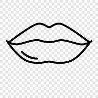 lip balm, lipstick, lip gloss, lip liner icon svg