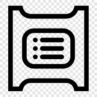 list of, list of items, list of data, list of records icon svg